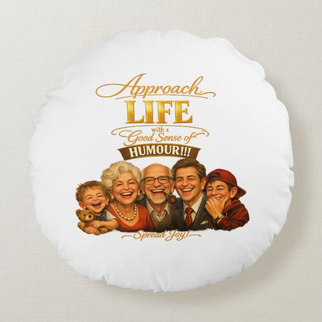 Stralende vreugde rond kussen (Voorkant)