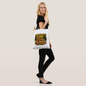 Stralende vreugde tote bag (Op model)