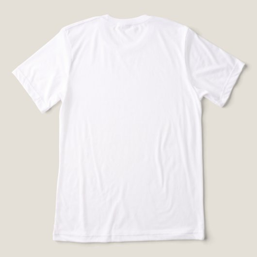 "Stralende vreugde" Tri-Blend Shirt (Design achterkant)