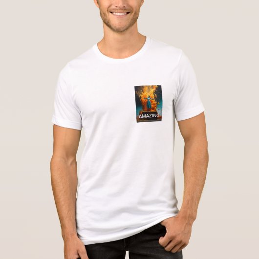 "Stralende vreugde" Tri-Blend Shirt (Voorkant)