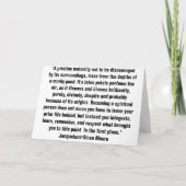 Stralende Waterlelie met Spirituele Boodschap Kaart (Achterkant)