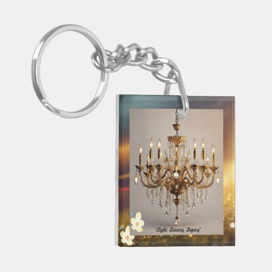 "Stralende weelde" Sleutelhanger (Voorkant Links)