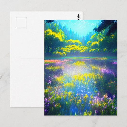 Stralende wildernis briefkaart (Voorkant / Achterkant)