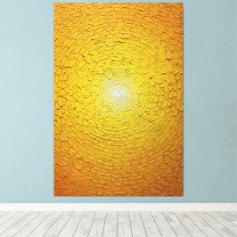 Stralende witte en oranje zonnestraal textuur canvas afdruk