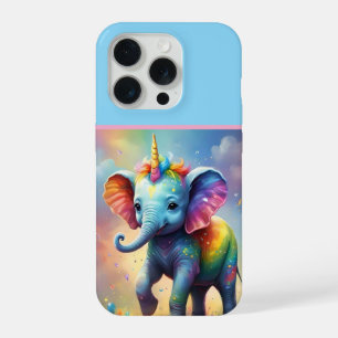 Stralende Wonders: De Regenboog Baby Eenhoorn Olif iPhone 15 Pro Case