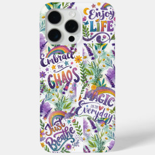 "Stralende Woorden Omarm de Magie van het Leven" iPhone 15 Pro Max Hoesje