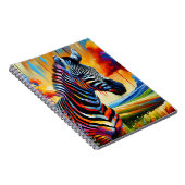 Stralende Zebra Dromen Notitieboek (Rechterzijde)