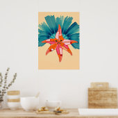 Stralende Zeester Kustkunst Poster (Keuken)