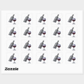 Stralende Zilveren Ambacht Sticker (Vel)