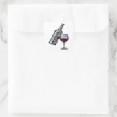 Stralende Zilveren Ambacht Sticker (Tas)