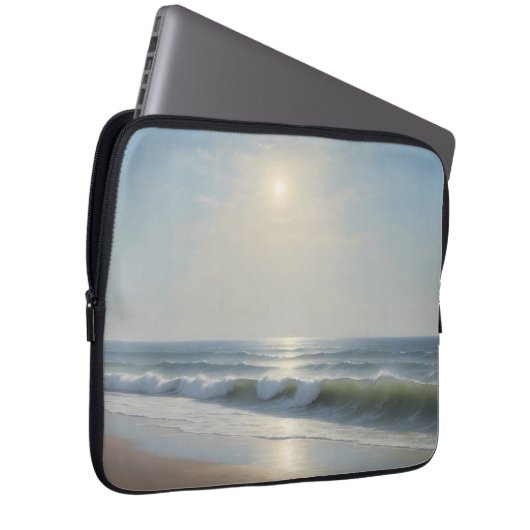 Stralende Zomer aan Zee Laptop Sleeve (Voorkant Rechts)