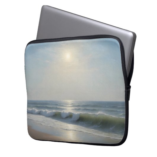 Stralende Zomer aan Zee Laptop Sleeve (Voorkant Links)