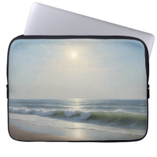 Stralende Zomer aan Zee Laptop Sleeve