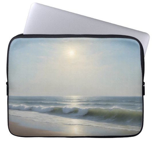 Stralende Zomer aan Zee Laptop Sleeve (Voorkant)