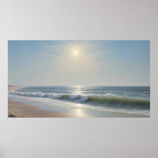 Stralende Zomer aan Zee Poster (Voorkant)