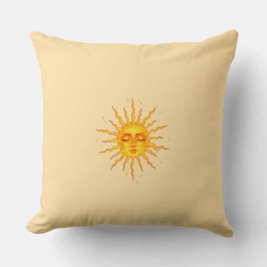 "Stralende Zon Decoratie Kussens" Kussen (Voorkant)