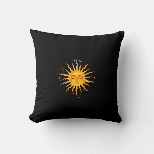 "Stralende Zon Decoratie Kussens" Kussen (Voorkant)