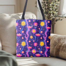 Stralende zon en Lotus Wellness Canvas tas