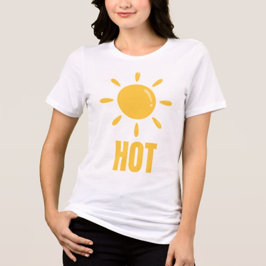 Stralende zon – Hot & Bold Design Tri-Blend Shirt (Voorkant)