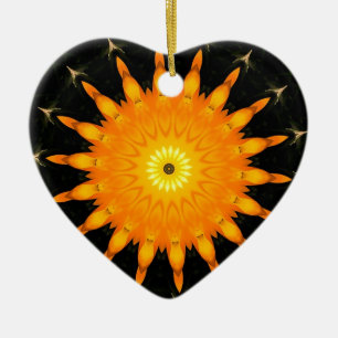 Stralende Zon Mandala Kaleidoscoop Kunst Keramisch Ornament