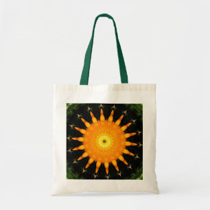 Stralende Zon Mandala Kaleidoscoop Kunst Tote Bag