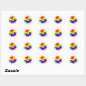 Stralende Zon – Pride Kunst Ronde Sticker (Vel)