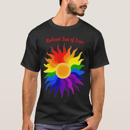 Stralende Zon – Pride Kunst T-shirt (Voorkant)