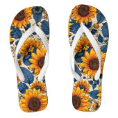 Stralende Zonnebloem Bliss-Stap in Levendig Comfor Teenslippers (Voetbed)
