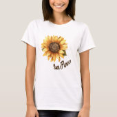 Stralende Zonnebloem Blooms Vrouwen T-shirt T-shir (Voorkant)