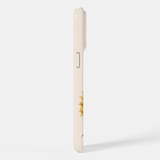 Stralende zonnebloem iPhone hoesje (Rechterkant)