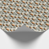 Stralende zonsondergang: Sinaasappel & Goud Cadeaupapier (Hoek)