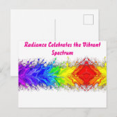 “Straling” – Een abstract Pride-patroon Briefkaart (Voorkant / Achterkant)