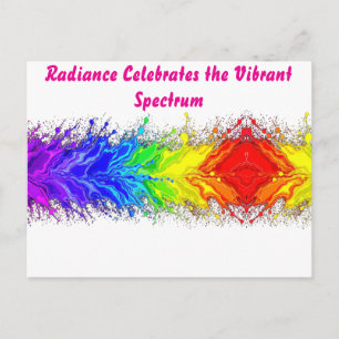 “Straling” – Een abstract Pride-patroon  Briefkaart
