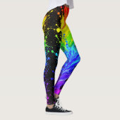 “Straling” – Een abstract trotspatroon  Leggings (Rechts)