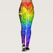 “Straling” – Een abstract trotspatroon  Leggings (Achterkant)