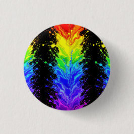 “Straling” – Een abstract trotspatroon Ronde Button 3,2 Cm