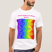 “Straling” – Een abstract trotspatroon T-shirt (Voorkant)