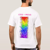 “Straling” – Een abstract trotspatroon T-shirt (Achterkant)