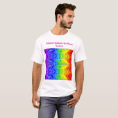 “Straling” – Een abstract trotspatroon T-shirt (Voorkant volledig)