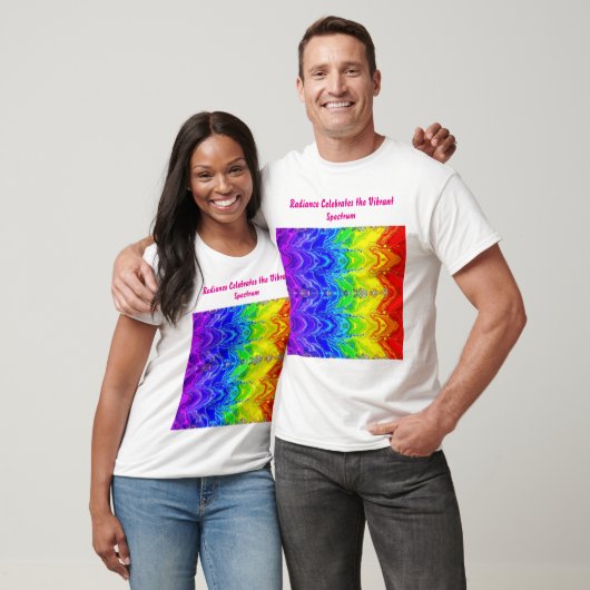 “Straling” – Een abstract trotspatroon T-shirt (Unisex)