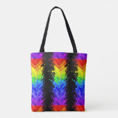 “Straling” – Een abstract trotspatroon Tote Bag (Achterkant)
