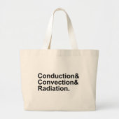 Straling van geleidingsgeleiding | Warmteoverdrach Grote Tote Bag (Voorkant)