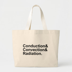 Straling van geleidingsgeleiding Warmteoverdrach Grote Tote Bag