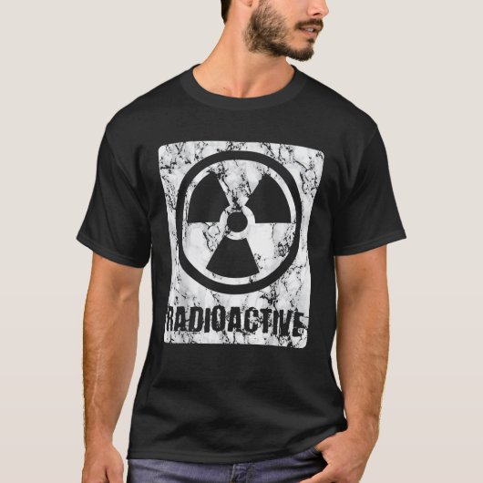 stralingsbiogevaarsymbool Funny Radioacti T-shirt (Voorkant)