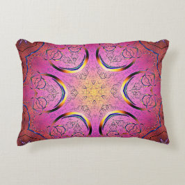 stralingscaleidoscoop van het hart accent kussen