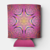 stralingscaleidoscoop van het hart blikjeskoeler (Achterkant)