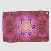 stralingscaleidoscoop van het hart golfhanddoek (Horizontaal)