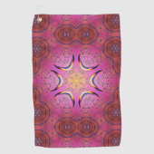 stralingscaleidoscoop van het hart golfhanddoek (Voorkant)