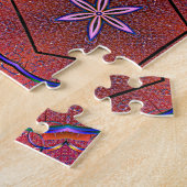 stralingscaleidoscoop van het hart legpuzzel (Zijkant)
