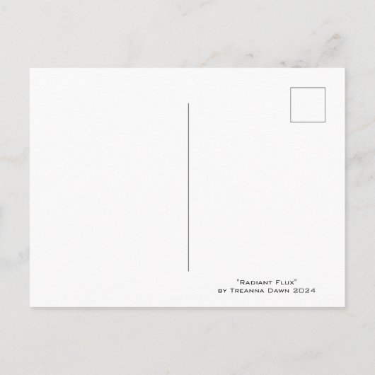 stralingsflux briefkaart (Achterkant)